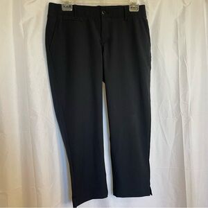 UNDER ARMOUR Women’s Black Cropped Athletic Golf Pant Size 4